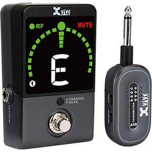 Xvive P58 5.8 Ghz Guitar Wireless System w/ Tuner Pedal Receiver-Easy Music Center