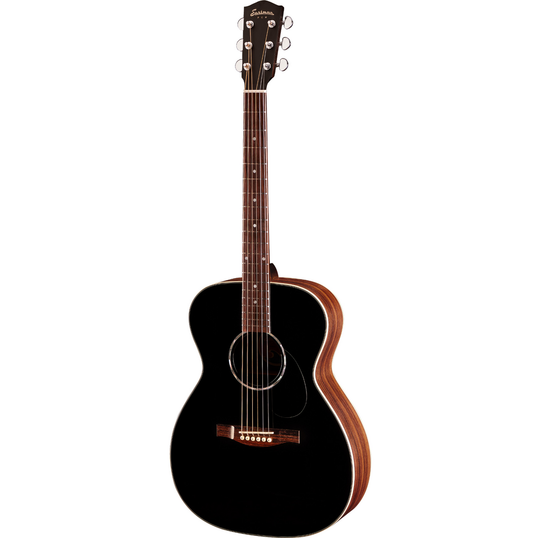 Eastman PCH2-OM-BK Orchestra Guitar, Solid Sitka TC Top, Rosewood b/s, Blacktop-Easy Music Center