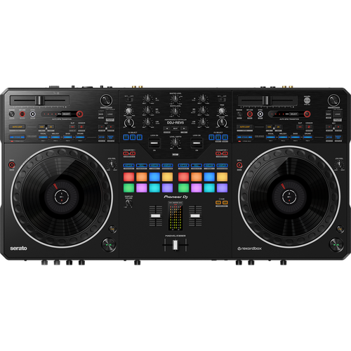 Pioneer DDJ-REV5 Scratch-Style 2-Channel Performance DJ Controller, Black-Easy Music Center