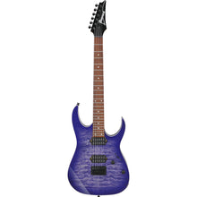 Load image into Gallery viewer, Ibanez RG421QMCBB RG Standard, HH, Quantum PU, Hardtail, Cerulean Blue Burst-Easy Music Center
