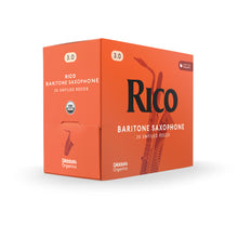 Load image into Gallery viewer, Rico RLA0130-B25 Rico Organic Baritone Saxophone Reeds, Strength 3.0, Pack of 25-Easy Music Center
