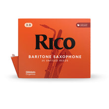 Load image into Gallery viewer, Rico RLA0130-B25 Rico Organic Baritone Saxophone Reeds, Strength 3.0, Pack of 25-Easy Music Center
