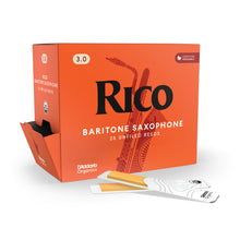 Load image into Gallery viewer, Rico RLA0130-B25 Rico Organic Baritone Saxophone Reeds, Strength 3.0, Pack of 25-Easy Music Center
