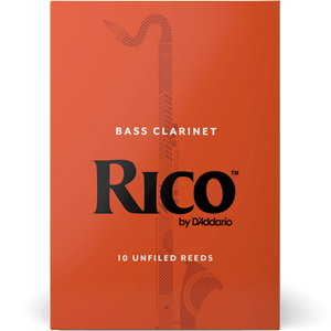 Rico REA1025 Rico by D'Addario Bass Clarinet Reeds, Strength 2.5, 10 Pack-Easy Music Center