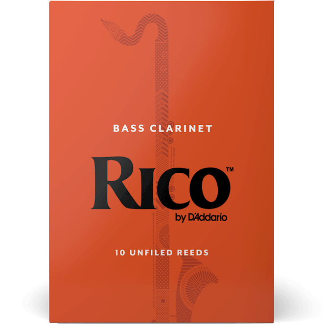 Rico REA1025 Rico by D'Addario Bass Clarinet Reeds, Strength 2.5, 10 Pack-Easy Music Center