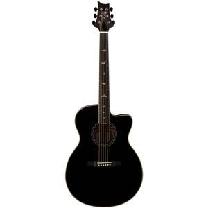 PRS AE20ESABX SE A20 Angeles Acoustic Guitar w/ Electronics, Black Top, Mah b/s-Easy Music Center