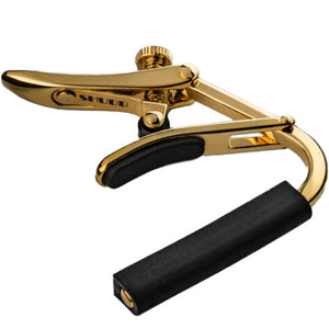 Shubb C1G Steel String Capo, Capo Royale, Nickel-plated Steel, Gold finish-Easy Music Center