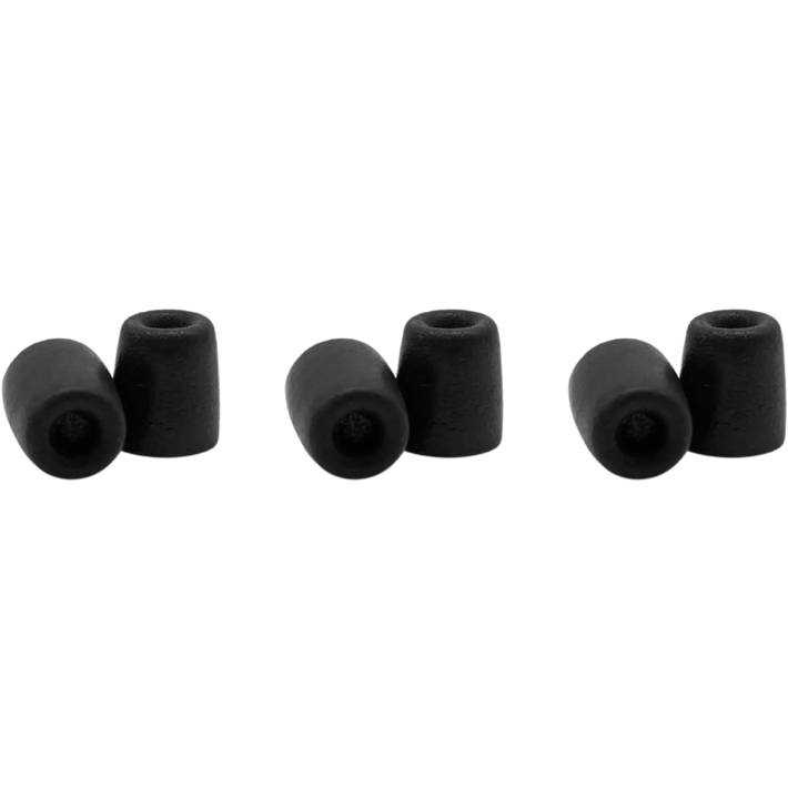 Shure EACYF1-6S Replacement Black Foam Sleeves for Shure SE, Small, 3 Pairs-Easy Music Center