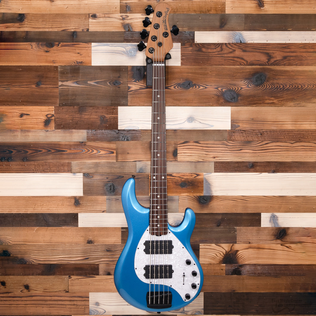 Music Man 208-DS-20-05 StingRay Special 5-String Bass, HH, Roasted Maple/Maple FB, Speed Blue (#F99543)-Easy Music Center