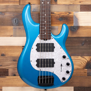 Music Man 208-DS-20-05 StingRay Special 5-String Bass, HH, Roasted Maple/Maple FB, Speed Blue (#F99543)-Easy Music Center
