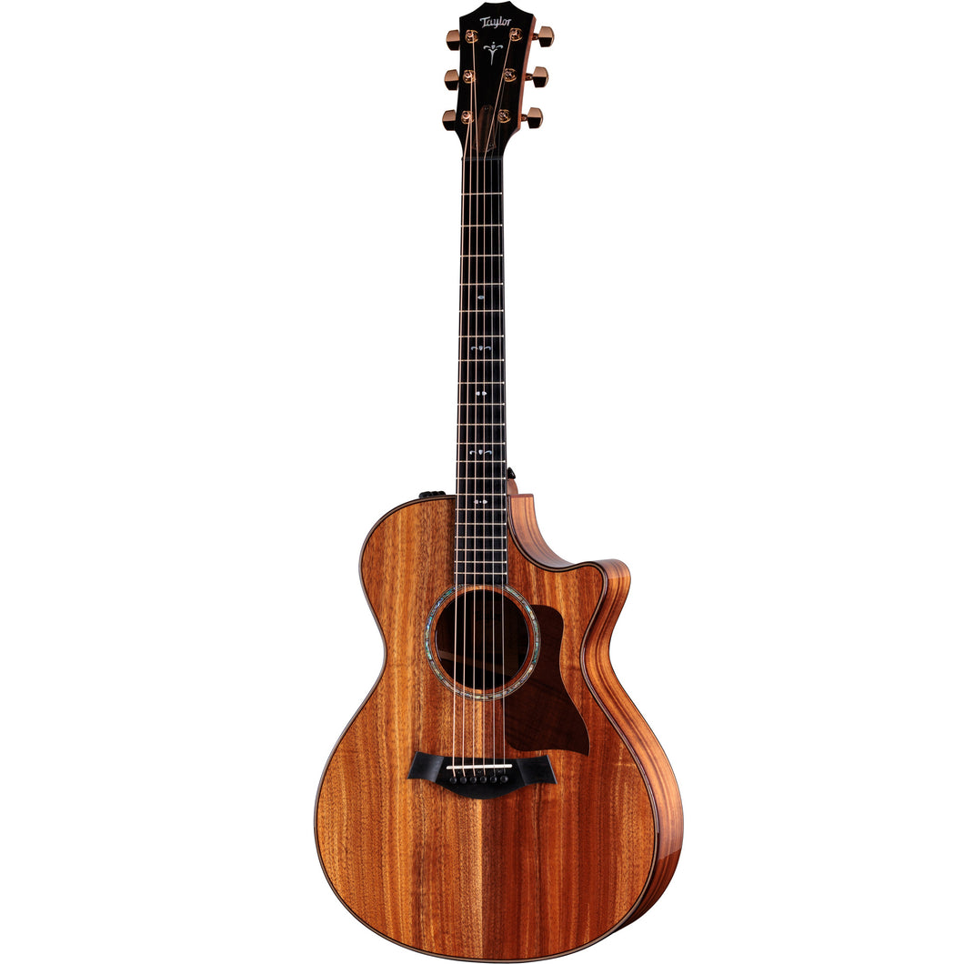 Taylor 724CE-GLOSS Gloss Grand Auditorium - All Koa, Cutaway, Electronics-Easy Music Center