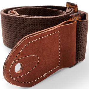 Taylor 4012-20 2" Chocolate Brown Cotton Strap-Easy Music Center