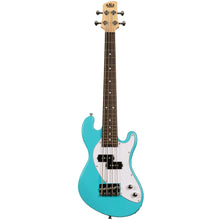Load image into Gallery viewer, Kala UBASS-SB-BL-FS Solid Body UBASS, 4-String, Fretted, Surf Blue-Easy Music Center

