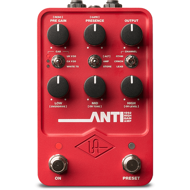 amp modeling pedal Universal Audio GPM-ANTI ANTI 1992 High Gain Amplifier – Easy Music Center Axle Location_Front no app or roadies Size:Cross Mount SOLO Metall 100 Türen Handy