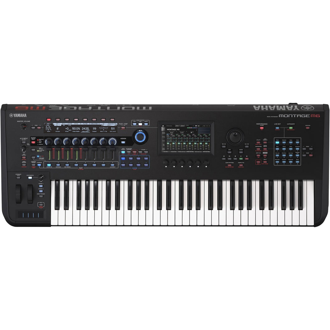 Yamaha MONTAGE-M6 61-key Flagship 2nd Gen Synthesizer Keyboard w/ FSX Action-Easy Music Center