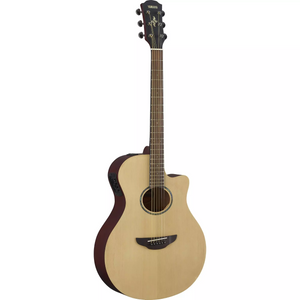 Yamaha APX600M-NS Thinline Acoustic Guitar w/ Electronics, Cutaway, Natural Satin-Easy Music Center