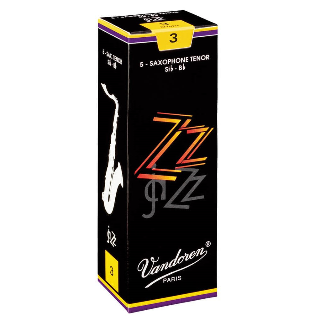 Vandoren SR423 ZZ Tenor Sax Reeds - Strength 3 (Box of 5)-Easy Music Center