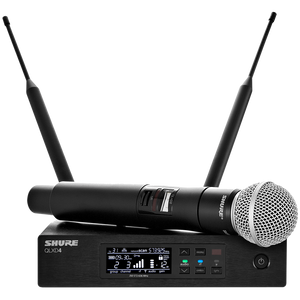 Shure QLXD24/SM58-G50 QLXD2/SM58 Handheld Transmitter with QLXD4 Wireless Receiver-Easy Music Center
