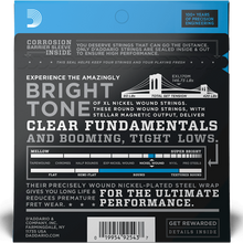 Load image into Gallery viewer, D&#39;addario EXL170M Nickel Wound 45-100 Bass Strings, 4-string, Medium Scale-Easy Music Center
