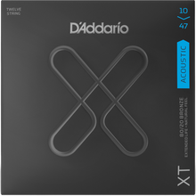 Load image into Gallery viewer, D&#39;addario XTABR1047-12 XT Coated 12st, 80/20 Bronze, Light 10-47-Easy Music Center

