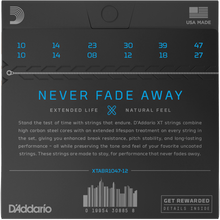 Load image into Gallery viewer, D&#39;addario XTABR1047-12 XT Coated 12st, 80/20 Bronze, Light 10-47-Easy Music Center
