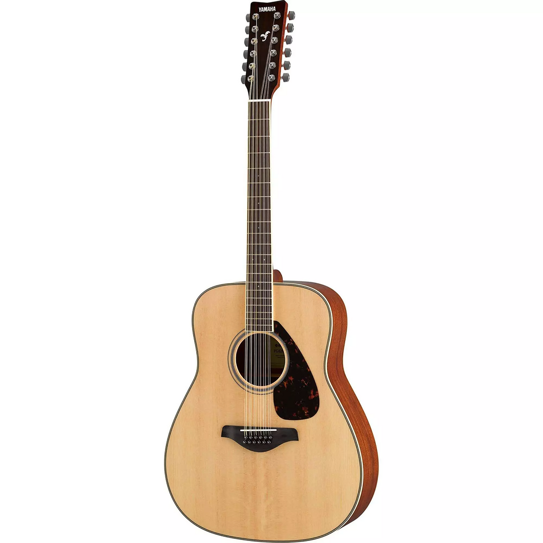 Yamaha FG820-12 Folk 12st Nat, Solid Spruce Top, Mahog B/S, RW-Easy Music Center