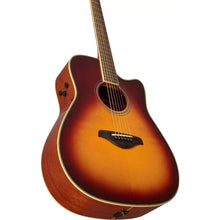 Load image into Gallery viewer, Yamaha FGC-TA-BS Folk Guitar, Trans-Acoustic w/Cutaway and Electronics, Brown Sunburst-Easy Music Center
