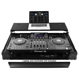 Odyssey FZGSXDJXZW1BL Black Label DJ Controller Case w/ Glide, Wheels, and 1U - Fits XDJ-XZ; 40.25" W 24.25" D 11.25" H-Easy Music Center