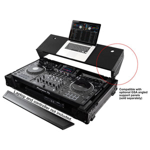 Odyssey FZGSXDJXZW1BL Black Label DJ Controller Case w/ Glide, Wheels, and 1U - Fits XDJ-XZ; 40.25" W 24.25" D 11.25" H-Easy Music Center