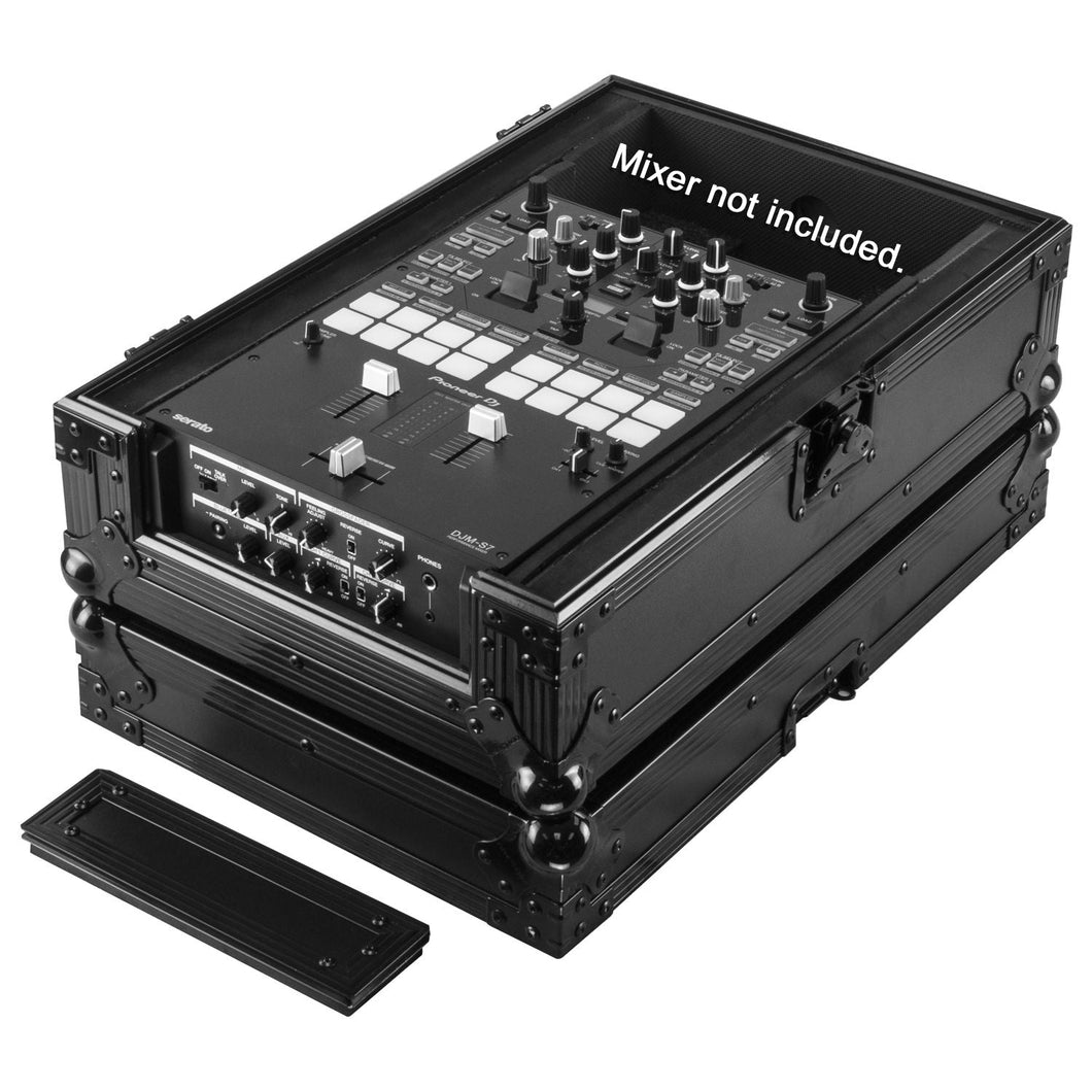 Odyssey FZS7S11R72BL Black Label DJ Mixer Case - Fits DJM-S7, DJM-S11, Rane Seventy-Two; 23.5