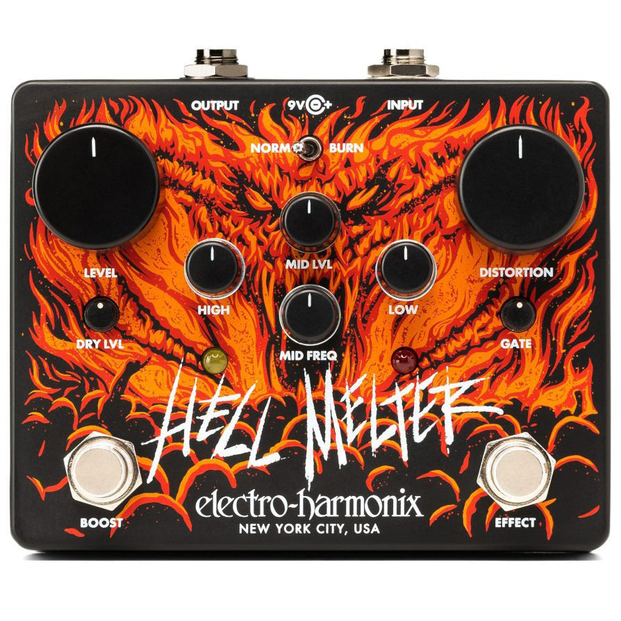 Electro Hrmonix HELLMELTER Advanced Metal Distortion Pedal-Easy Music Center