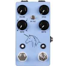 Load image into Gallery viewer, JHS UNICORN-V2 Analog Vibrato/Chorus Guitar Pedal w/ Photocell Modulator, Expression/Tap Tempo, Input, Volume, Speed, Depth, and Ratio Controls

