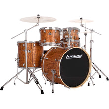 Load image into Gallery viewer, Ludwig LE522010NC Evolution 5pc Shell Pack w/ Hardware, NO CYM - 22, 10, 12, 16, 14s - Cherry-Easy Music Center
