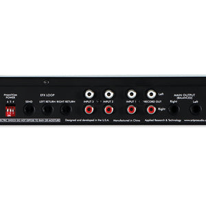 ART MX622BT 6-Channel Stereo Line Mixer w/ BT and Effects Loop, 1U Rack Mount-Easy Music Center