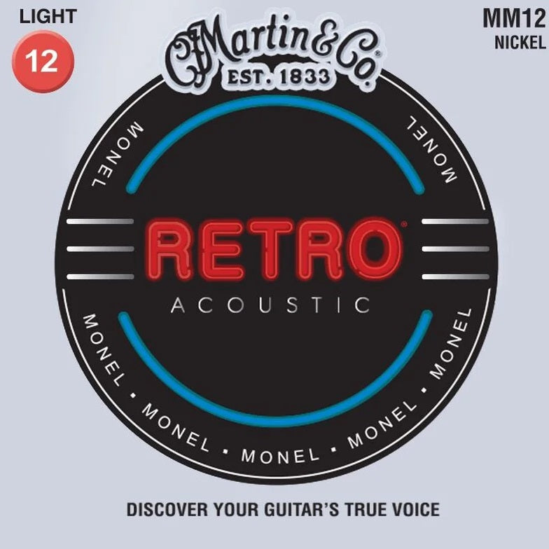 Martin MM12 Retro Light Guitar Strings - Monel-Easy Music Center