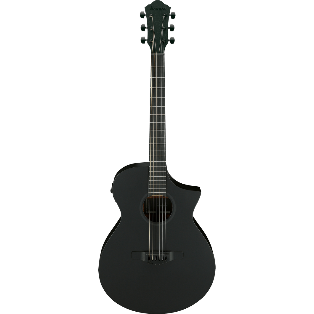 Ibanez AEWC621BOT AEWC Acoustic/Electric Guitar, Spruce Top, Sapele b/s, Black Out-Easy Music Center