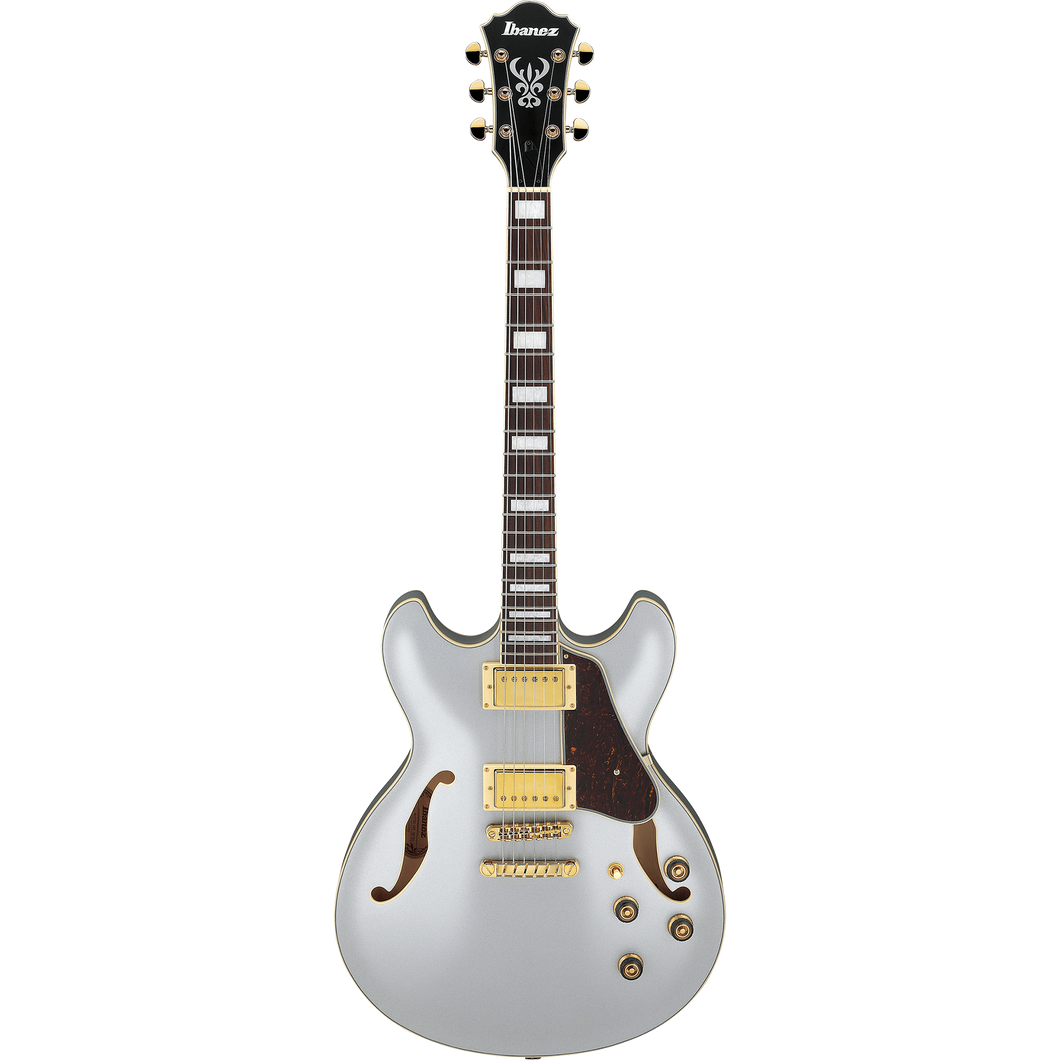 Ibanez AS73GMSF Artcore Dbl Cut, HH, Elite PU, Moonstone Silver Flat-Easy Music Center