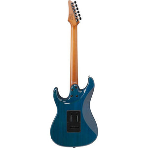 Ibanez AZ22S1FTXB AZ Standard, 24 Fret, HSS, w/ Trem, Roated MN, Locking Tuners, Transparent Turquoise Burst-Easy Music Center