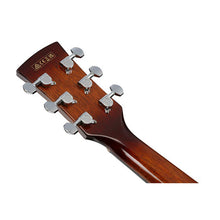 Load image into Gallery viewer, Ibanez PN50TKENDH Parlor Acoustic Guitar, Spruce Top, Teak B/S, w/ Electronics, Dark Brown Sunburst-Easy Music Center
