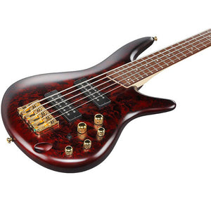 Ibanez SR305EDXWZM SR Standard 5-String, Wine Red Frozen Matte-Easy Music Center