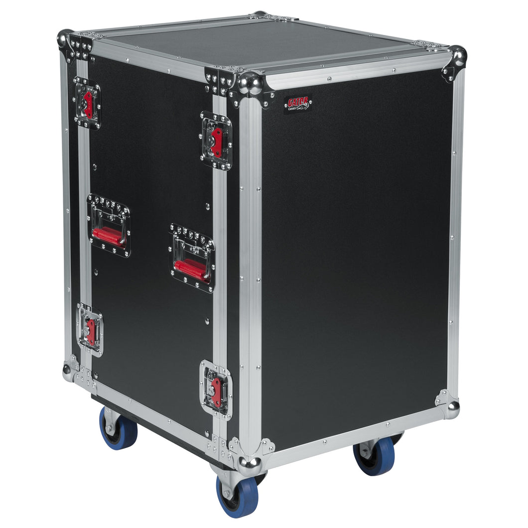 Gator G-TOUR-16U-CAST, ATA Wood Flight Rack Case, 16U, 17
