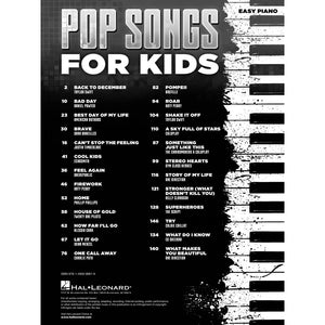 Hal Leonard HL00221920 Pop Songs For Kids-Easy Music Center