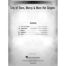 Load image into Gallery viewer, Hal Leonard HL00236097 City Of Stars, Mercy &amp; More Hot Singles Simple Arrangements Piano/Keyboard-Easy Music Center
