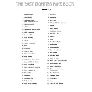 Hal Leonard HL00240340 The Easy Eighties Fake Book-Easy Music Center