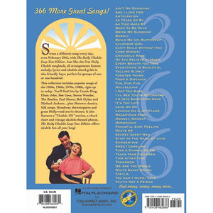 Hal Leonard HL00240681 The Daily Ukulele Leap Year Edition 366 Songs-Easy Music Center