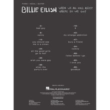 Load image into Gallery viewer, Hal Leonard HL00295684 Billie Eilish When We All Fall Asleep, Where Do We Go?-Easy Music Center
