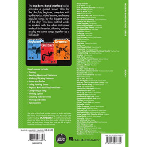 Hal Leonard HL00325719 Modern Band Method – Bass, Book 1 A Beginner's Guide for Group or Private Instruction-Easy Music Center