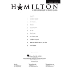 Load image into Gallery viewer, Hal Leonard HL00362576 Hamilton – Beginning Piano Solo-Easy Music Center
