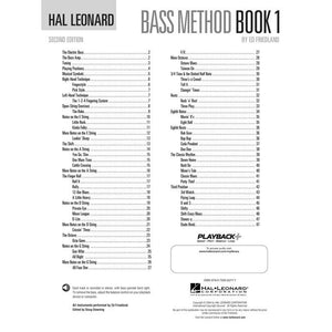 Hal Leonard HL00695068 Bass Method Book 1-Easy Music Center
