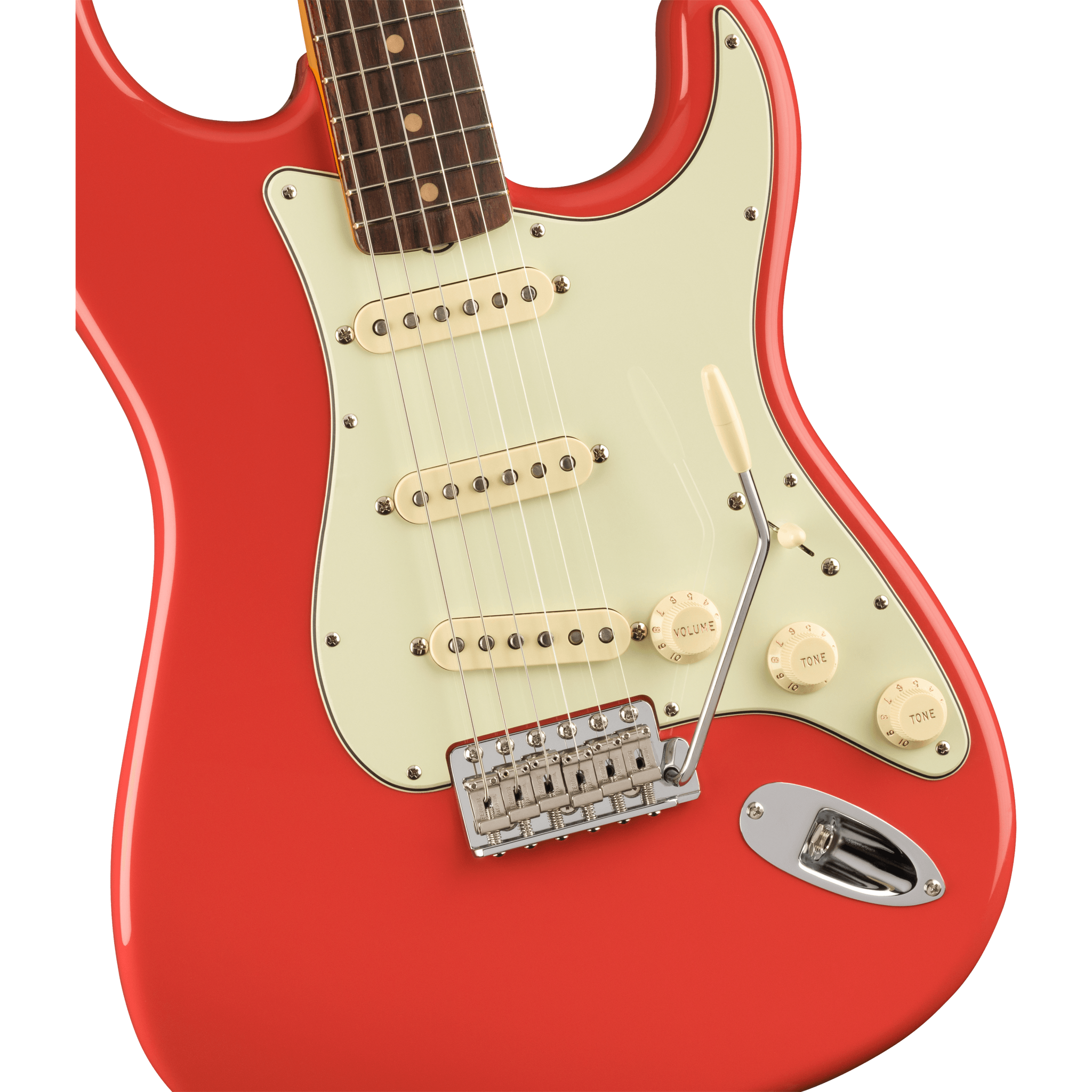 Fender 011-0250-840 Am Vintage II 1961 Strat, SSS, RW, Fiesta Red 